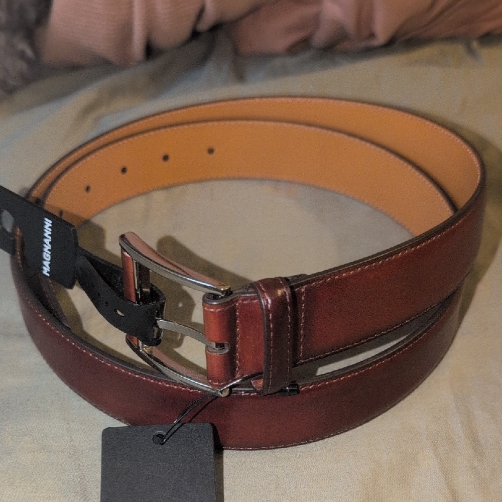 Magnanni Cognac Velaz Leather Belt